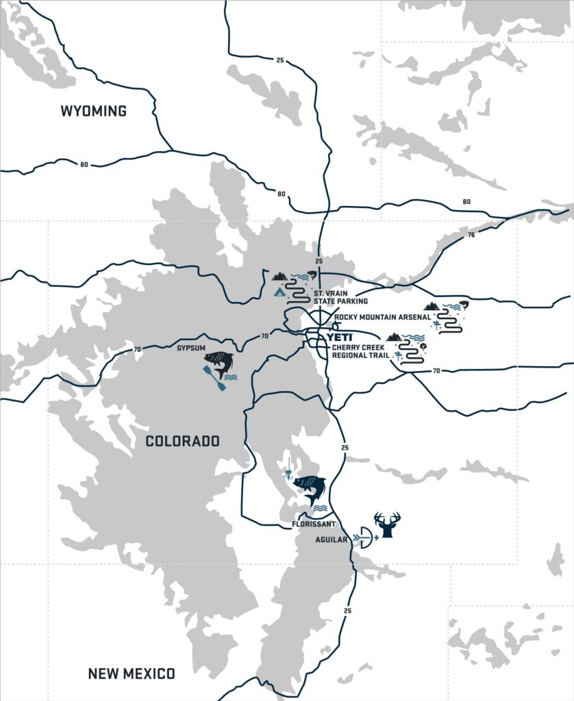 YETI Colorado map.