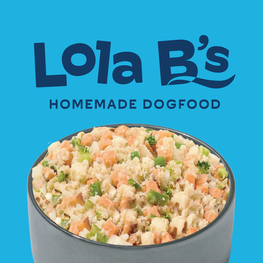 Lola B's primary logo and food.