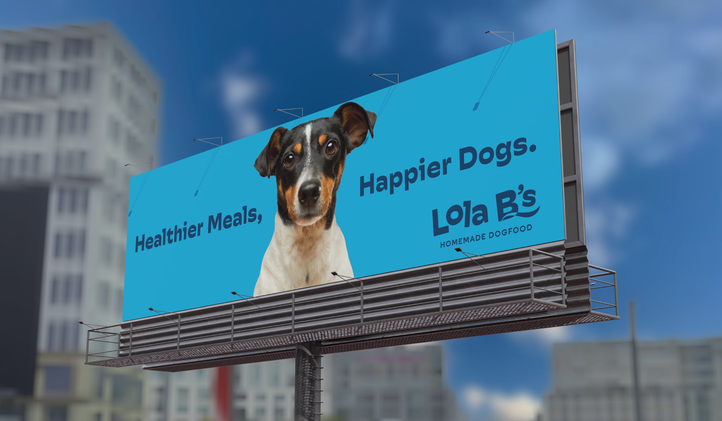 Lola B's billboard blue.