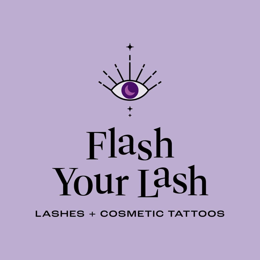 Flash Your Lash primary logo design.